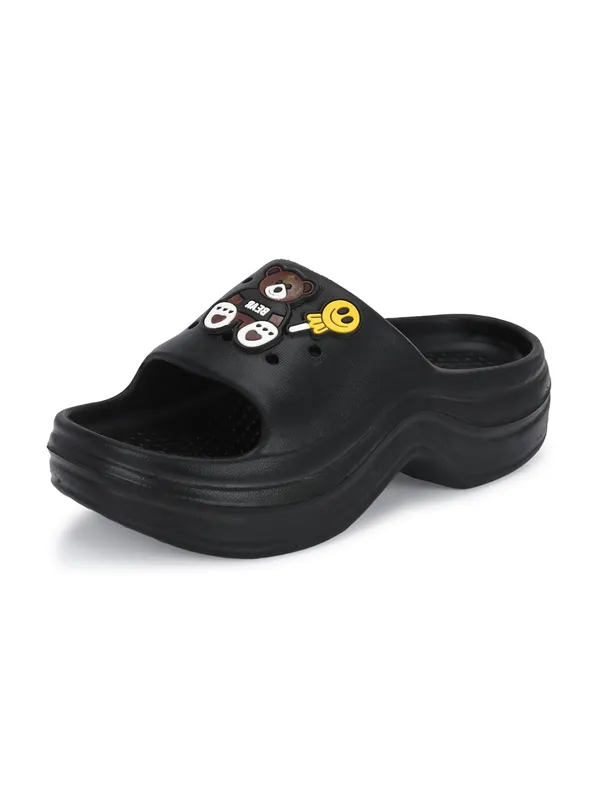 Black_Rubber_Waterproof_Slippers_For_Womens_-_8_Uk