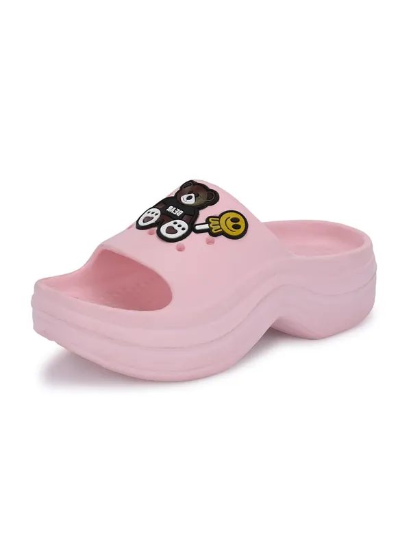 Womens_Pink_Rubber_Waterproof_Slippers_-_8_Uk