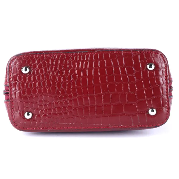 HiLEDER_Genuine_Leather_Crossbody_Sling_Messenger_Slim_Shoulder_Purse_Satchel_Textured_Bag_for_Women_&_Girl_With_Zipper_Closure_|_Medium_Size_|Maroon