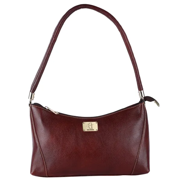 HiLEDER_Genuine_Leather__Messenger_Slim_Purse_Satchel_Hand_Bag_for_Women_&_Girl_With_Zipper_Closure_|_Medium_Size_|Brown