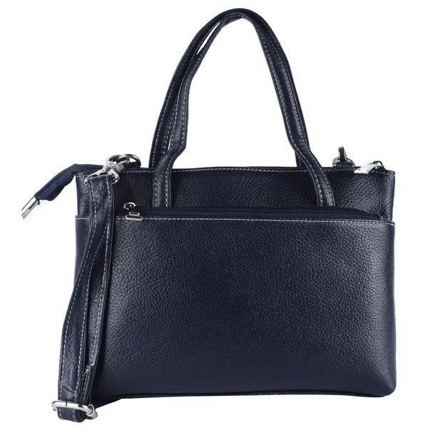 HiLEDER_Genuine_Leather__Messenger_Slim_Purse_Satchel_Hand_Bag_for_Women_&_Girl_With_Zipper_Closure_|_Medium_Size_|Blue