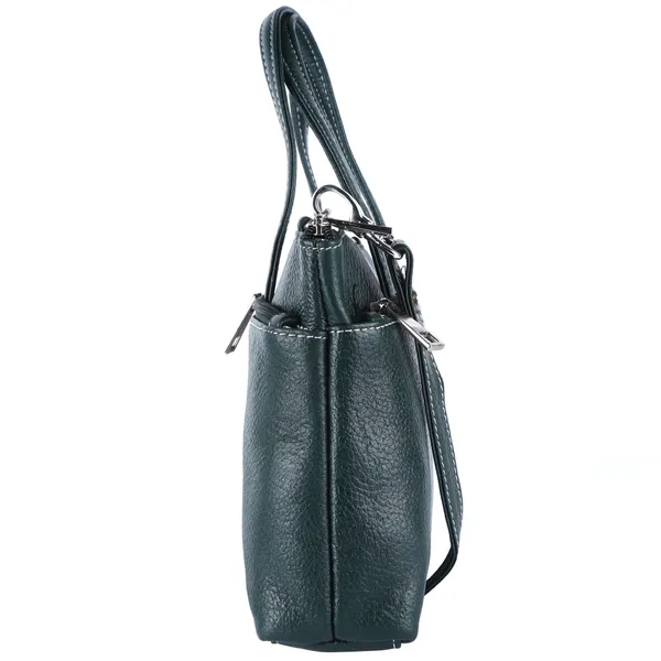 HiLEDER_Genuine_Leather__Messenger_Slim_Purse_Satchel_Hand_Bag_for_Women_&_Girl_With_Zipper_Closure_|_Medium_Size_|Green