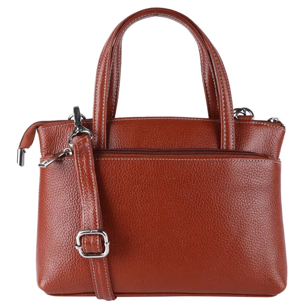 HiLEDER_Genuine_Leather__Messenger_Slim_Purse_Satchel_Hand_Bag_for_Women_&_Girl_With_Zipper_Closure_|_Medium_Size_|Orange