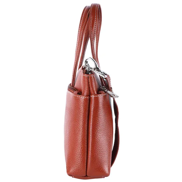 HiLEDER_Genuine_Leather__Messenger_Slim_Purse_Satchel_Hand_Bag_for_Women_&_Girl_With_Zipper_Closure_|_Medium_Size_|Orange