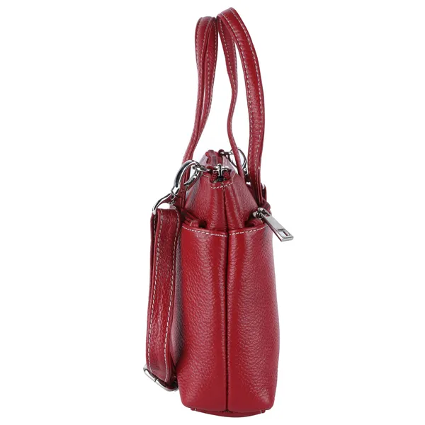 HiLEDER_Genuine_Leather__Messenger_Slim_Purse_Satchel_Hand_Bag_for_Women_&_Girl_With_Zipper_Closure_|_Medium_Size_|Red