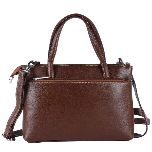 HiLEDER_Genuine_Leather__Messenger_Slim_Purse_Satchel_Hand_Bag_for_Women_&_Girl_With_Zipper_Closure_|_Medium_Size_|Tan