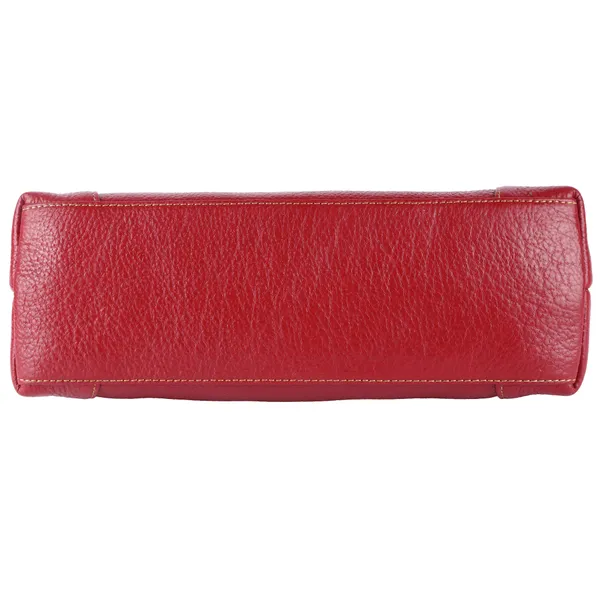 HiLEDER_Genuine_Leather__Messenger_Slim_Purse_Satchel_Hand_Bag_for_Women_&_Girl_With_Zipper_Closure_|_Medium_Size_|Red
