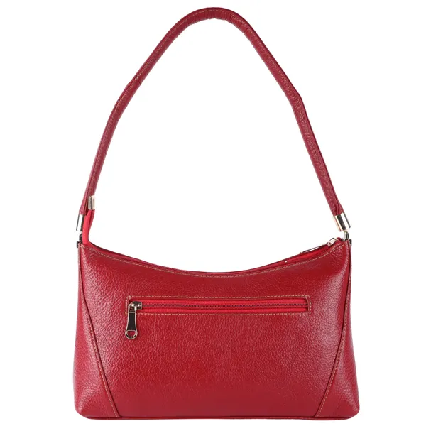 HiLEDER_Genuine_Leather__Messenger_Slim_Purse_Satchel_Hand_Bag_for_Women_&_Girl_With_Zipper_Closure_|_Medium_Size_|Red