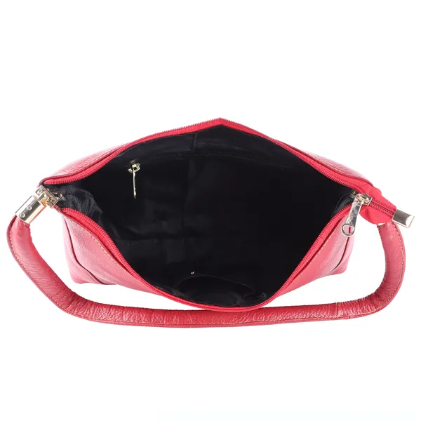 HiLEDER_Genuine_Leather__Messenger_Slim_Purse_Satchel_Hand_Bag_for_Women_&_Girl_With_Zipper_Closure_|_Medium_Size_|Red