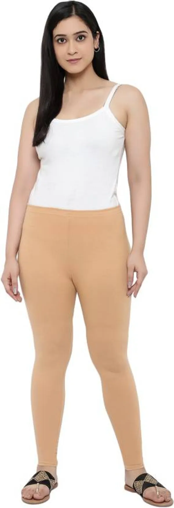 Women_Regular_Chudidar_Cream_Red_Navy_Blue_Cotton_Leggings_Combo_(Pack_of_3)