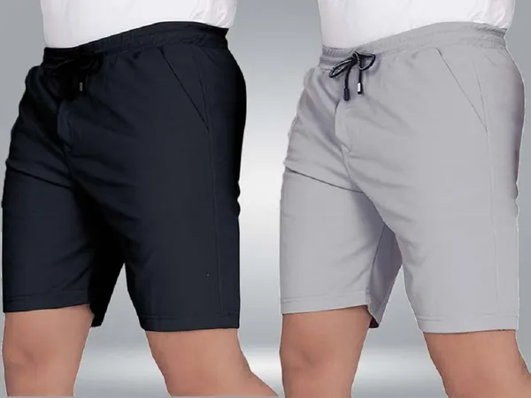 Men's_Solid_Grey_Black_Lycra_Regular_Sport_Shorts_(Pack_Of_2)