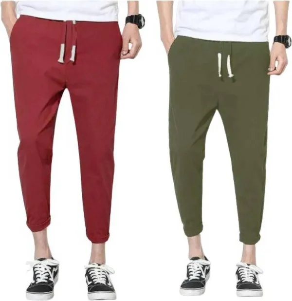 Men's_Lycra_Solid_Regular_Maroon_Olive_Joggers_Track_Pant_Lower_Pyjama_(Pack_of_2)