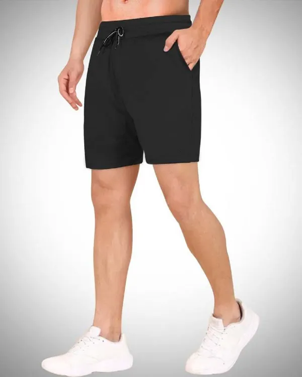 Men's_Black_Grey_Solid_Lycra_Regular_Sport_Shorts_(Pack_Of_2)
