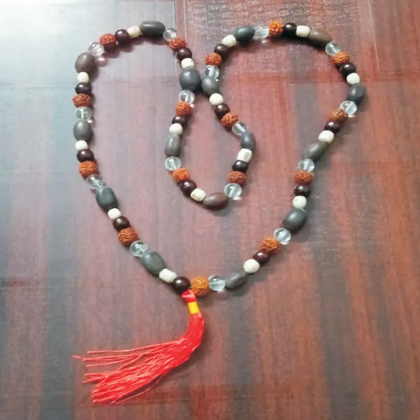 S9092-50_-_Aadhyathmik_Consecrated_Panch_Sakthi_Mala_Combination_of_Rudraksh_Sphatik_Tulsi_Lotus_Seed_Lal_Chandan_108_Beads