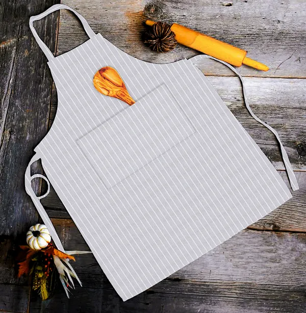 Single_Stripe_Kitchen_Apron_with_Center_Pocket,_Pack_of_2_(Grey,_Black)