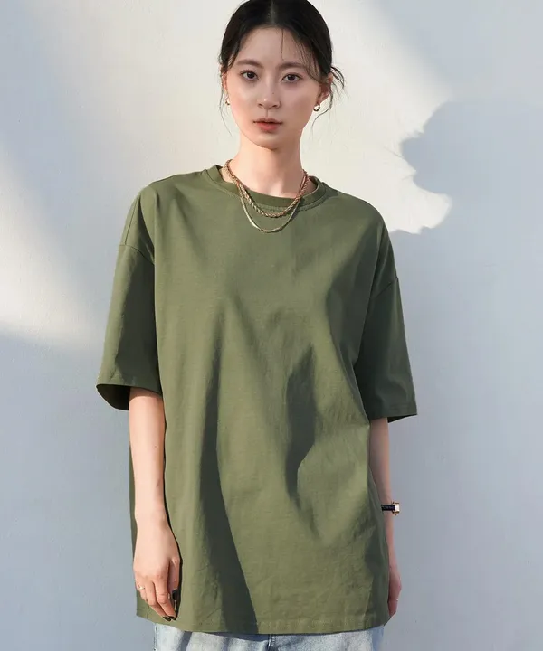 FARBOT_Women_Round_Neck_Oversize_T-Shirt