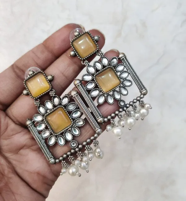 Square_Shape_Monalisa_Stud_Dangler_Earrings_Earrings