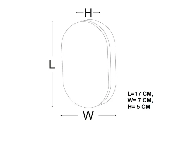 9_Watts__Waterproof_Outdoor_LED_Wall_Light_Bulkhead_Led_Warm_White(3k)