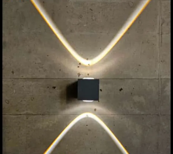 Outdoor_Lighting_2_Watt_Waterproof_Modern_Two_Way_LED_Wall_Light_Grey_finish_with_top_branded_LED_and_high_quality_LED_driver_warm_white_(3000K)