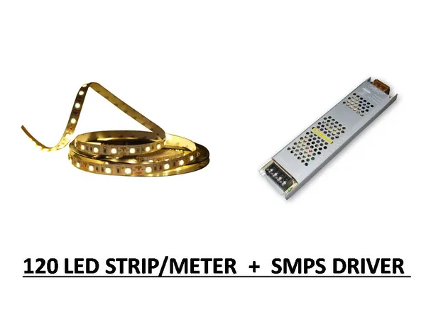 LED_STRIP_LIGHTS_120_LEDS_/_M,TOTAL_600_LEDS_16.4_FT_5M_LED_LIGHT_STRIP_2835_IP20_LED_WITH_12_VOLT_5A_LED_DRIVER