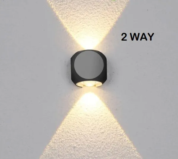 Outdoor_Lighting_2_Watt_Waterproof_Modern_Two_Way_LED_Wall_Light_Black_finish_with_top_branded_LED_and_high_quality_LED_driver_warm_white_(3000K)