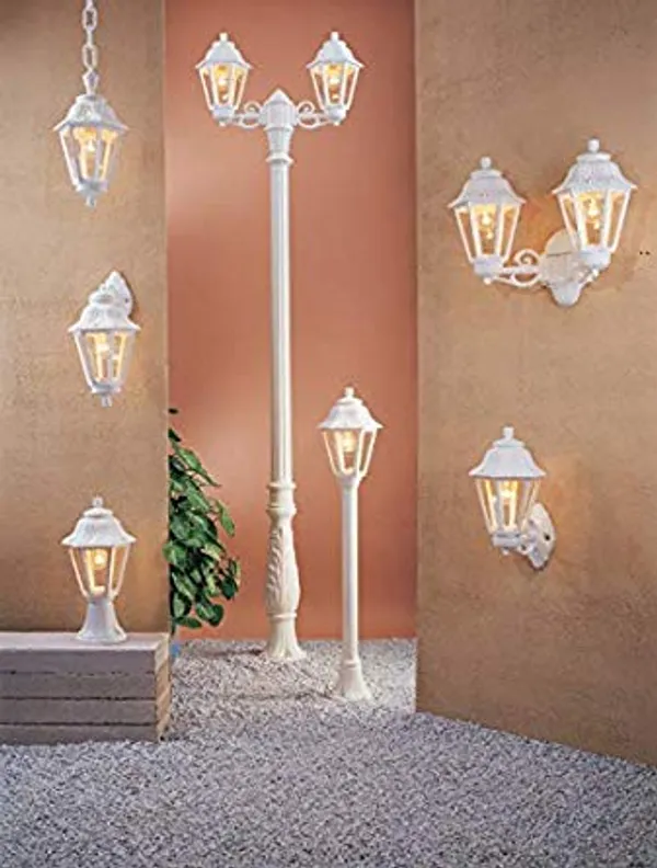 Antique_Outdoor_Lighting_Gate_Pillar_Post_Light_White_Milky_Big_Size_8.75_inch_*15.6_inch