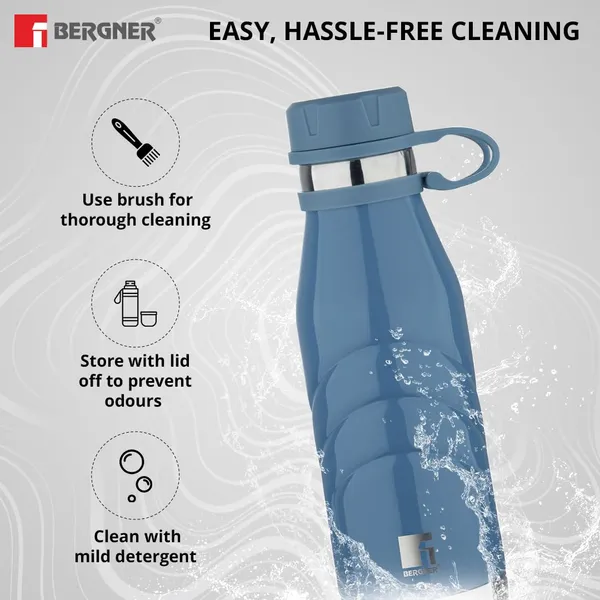 Bergner_Walking_1000_ml_Thermo_Steel_Bottle/Flask,_Hot/Cold,_Vacuum_Insulated,_For_Water/Coffee/Tea/Soup/Juice,_Use_in_Office/Commute/Sports/Travel,_Strapped_Screw_On_Top_Cap,_Pink/Flamingo,_Rust/Leak_Proof