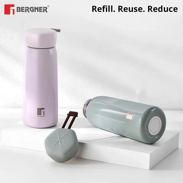 Bergner_Walking_400_ml_Thermo_Steel_Bottle/Flask,_Hot/Cold,_Vacuum_Insulated,_For_Water/Coffee/Tea/Soup/Juice,_Use_in_Office/Commute/Sports/Travel,_Wide_Mouth_Insulated_Lid,_Pink/Shampoo,_Rust/Leak_Proof
