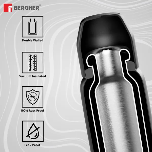 Bergner_Walking_500_ml_Thermo_Steel_Bottle/Flask,_Hot/Cold,_Vacuum_Insulated,_For_Water/Coffee/Tea/Soup/Juice,_Use_in_Office/Commute/Sports/Travel,_Press_Button_Lid_with_Cup,_Pearl/White,_Rust/Leak_Proof