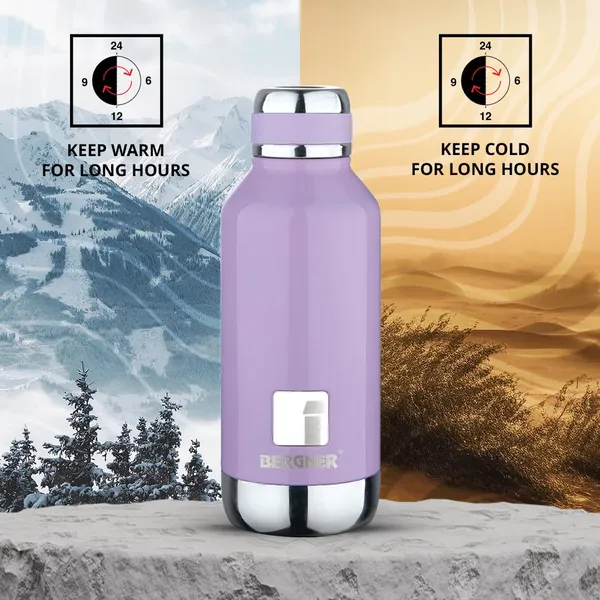 Bergner_Walking_500_ml_Thermo_Steel_Bottle/Flask,_Hot/Cold,_Vacuum_Insulated,_For_Water/Coffee/Tea/Soup/Juice,_Use_in_Office/Commute/Sports/Travel,_Screw_On_Top_Lid,_Metallic_Ebony/Black,_Rust/Leak_Proof