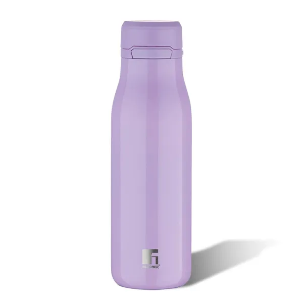 Bergner_Walking_720_ml_Thermo_Steel_Bottle/Flask,_Hot/Cold,_Vacuum_Insulated,_For_Water/Coffee/Tea/Soup/Juice,_Use_in_Office/Commute/Sports/Travel,_Press_Button_Lid,_Metallic_Lilac/Purple_,_Rust/Leak_Proof