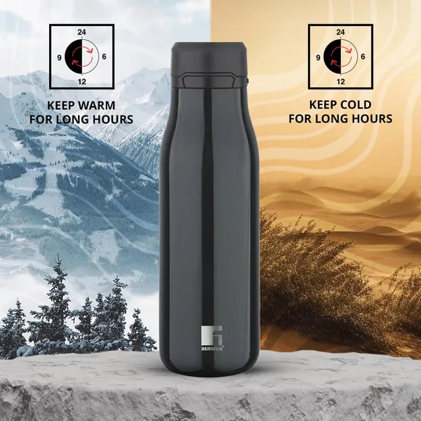 Bergner_Walking_720_ml_Thermo_Steel_Bottle/Flask,_Hot/Cold,_Vacuum_Insulated,_For_Water/Coffee/Tea/Soup/Juice,_Use_in_Office/Commute/Sports/Travel,_Press_Button_Lid,_Metallic_Lilac/Purple_,_Rust/Leak_Proof