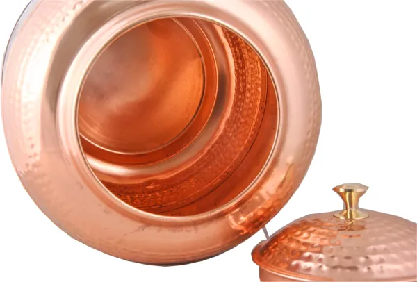 Copper_Water_Dispenser_Pot_Container_Matka_Antique_Peacock_Engraving_with_2_Copper_Glass_for_Water_Storing_Purpose_at_Home_and_Offices_Volume-14_L_(Pack_of_1_Pot+2_Copper_Glass)