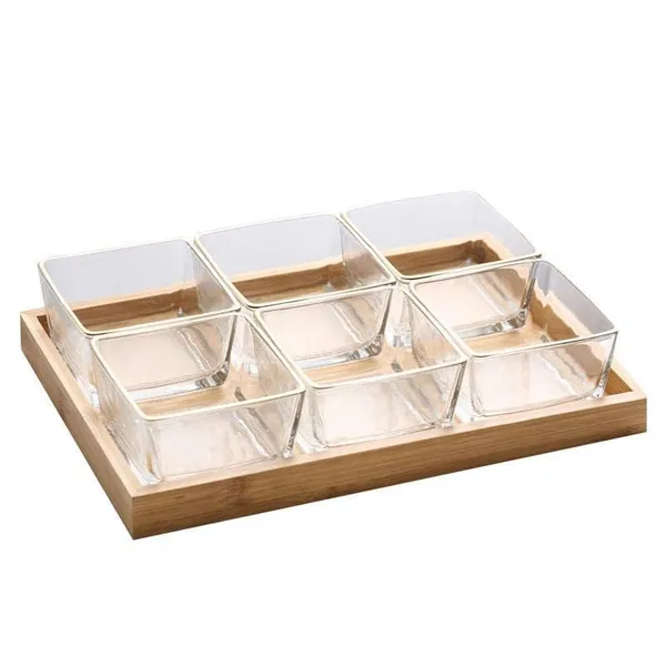 Set_of_6_Glass_Bowl_with_Wooden_Tray_-_Serving_Bowls_-_Dessert_-Snack_-Fruit_Tray