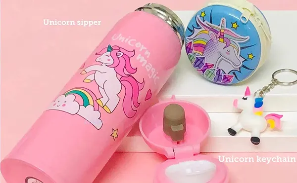 Stainless_Steel_Cartoon_Printed_-_Sipper_Water_Bottle_with_Cover_for_Children_500_ml_Assorted_Color_Deer_Horns_Cap-_Stainless_Steel_Flask_Bottle_with_Straw_500_ml_Bottle