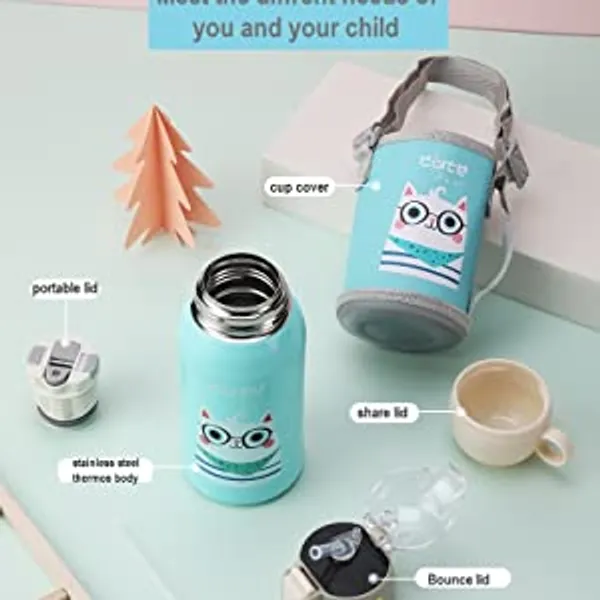 Stainless_Steel_Cartoon_Printed_-_Sipper_Water_Bottle_with_Cover_for_Children_500_ml_Assorted_Color_Deer_Horns_Cap-_Stainless_Steel_Flask_Bottle_with_Straw_500_ml_Bottle