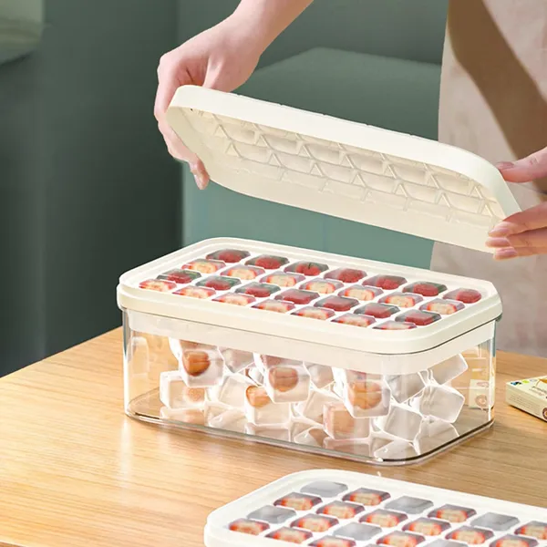UMAI_2_Layer_Ice_Cube_Trays_with_Storage_Box_&_Ice_Scoop_|_56_Compartments_|_One_Press_Demolding_|_Ice_Cubes_for_Whiskey_Cocktails_Mocktails_Soft_Drinks_|_BPA_Free_|_White
