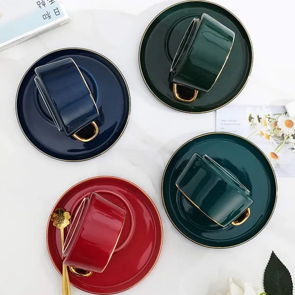 1_pc_cup_and_1_pc_suacer_Tea_Cup_And_Saucer_Set_Gold_Plaid_Porcelain_Coffee_Mug_Ceramic_Cappuccino_Mocha_Tea_Latte_Milk_Water_Drinking_Cup_For_Home_Office_Cafe_Shop_Green
