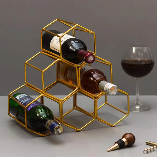 Wine_Rack_for_Storing_Bottle_at_Home/bar/Restaurant_Storage_Stand_for_Mini_bar_Counter_or_Cabinet/Table_|_Capacity_6_Bottles_|_Iron_|_Golden