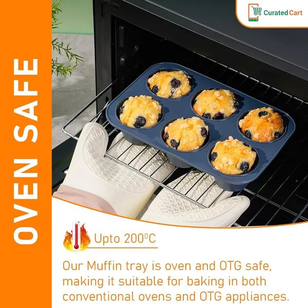 Carbon_Steel_Muffin_Tray_With_100_Muffin_Liners-_Versatile_Bakeware_For_6_Muffins-_Black,_Otg,_Microwave_&_Dishwasher_Safe-_Premium_Cupcake_Tray