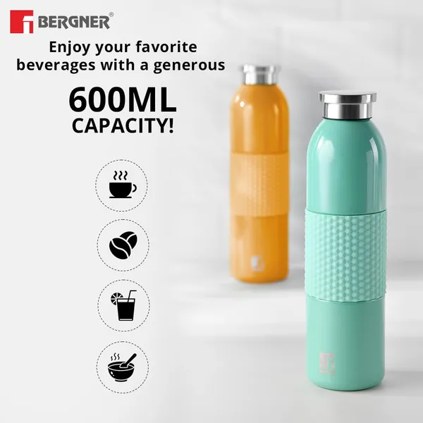 Bergner_Walking_540_ml_Thermo_Steel_Bottle/Flask,_Hot/Cold,_Vacuum_Insulated,_For_Water/Coffee/Tea/Soup/Juice,_Use_in_Office/Commute/Sports/Travel,_Screw_on_Top_Lid,_Marine_Green_,_Rust/Leak_Proof