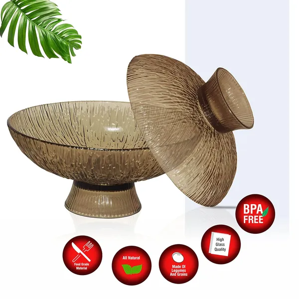 Pure_Source_India_Beutiful_Glass_Fruit_Bowl_for_Dining_Table_Decorative_Vegitable_Basket_for_Home_and_Kitchen_for_Tabletop,_10"_Dia,_4"_Height_(Crystal_Clear)