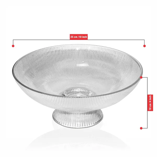 Pure_Source_India_Beutiful_Glass_Fruit_Bowl_for_Dining_Table_Decorative_Vegitable_Basket_for_Home_and_Kitchen_for_Tabletop,_10"_Dia,_4"_Height_(Crystal_Clear)