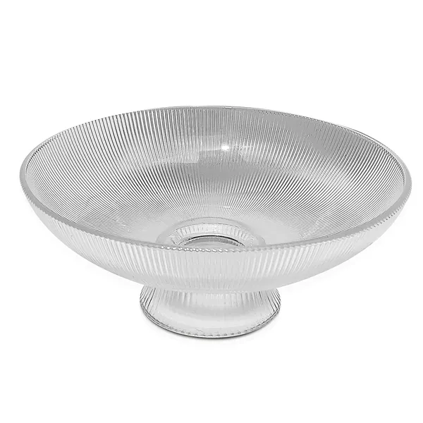 Pure_Source_India_Beutiful_Glass_Fruit_Bowl_for_Dining_Table_Decorative_Vegitable_Basket_for_Home_and_Kitchen_for_Tabletop,_10"_Dia,_4"_Height_(Crystal_Clear)