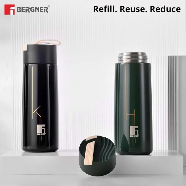 Bergner_Walking_350_ml_Thermo_Steel_Bottle/Flask,_Hot/Cold,_Vacuum_Insulated,_For_Water/Coffee/Tea/Soup/Juice,_Use_in_Office/Commute/Sports/Travel,_Wide_Mouth_Insulated_Lid,_Grab_Handle,_Black/Ebony,_Rust/Leak_Proof