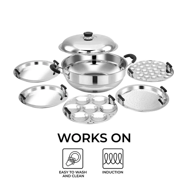 viva_smart_6_in_1_multi_kadai_(2_idli_plate,_2_dhokla_plate_2,_1_steamer_plate,_1_mini_idli_plate)_induction_base_(ideal_for_gas,_induction)_stainless_steel