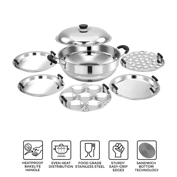 viva_smart_6_in_1_multi_kadai_(2_idli_plate,_2_dhokla_plate_2,_1_steamer_plate,_1_mini_idli_plate)_induction_base_(ideal_for_gas,_induction)_stainless_steel