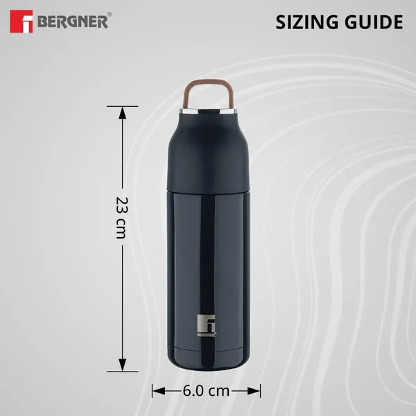 Bergner_Walking_350_ml_Thermo_Steel_Bottle/Flask,_Hot/Cold,_Vacuum_Insulated,_For_Water/Coffee/Tea/Soup/Juice,_Use_in_Office/Commute/Sports/Travel,_Press_Button_Lid_with_Cap,_Purple/Lilac,_Rust/Leak_Proof