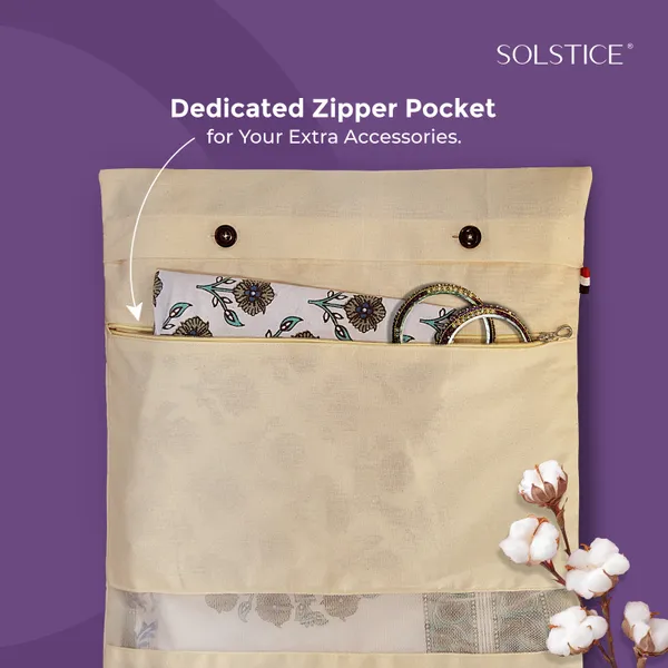 SOLSTICE_Cotton_Saree_Cover_with_Extra_Pocket_for_blouse_with_Zip_-_Pack_of_8