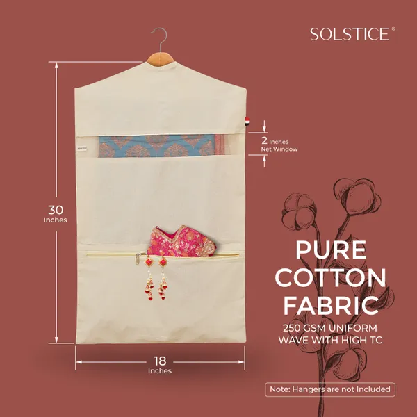 SOLSTICE_Hanging_Cotton_Saree_Covers_with_Zip_(30x18_Inch)_with_Pocket_for_Blouse_and_Accessories_|_Pack_of_4